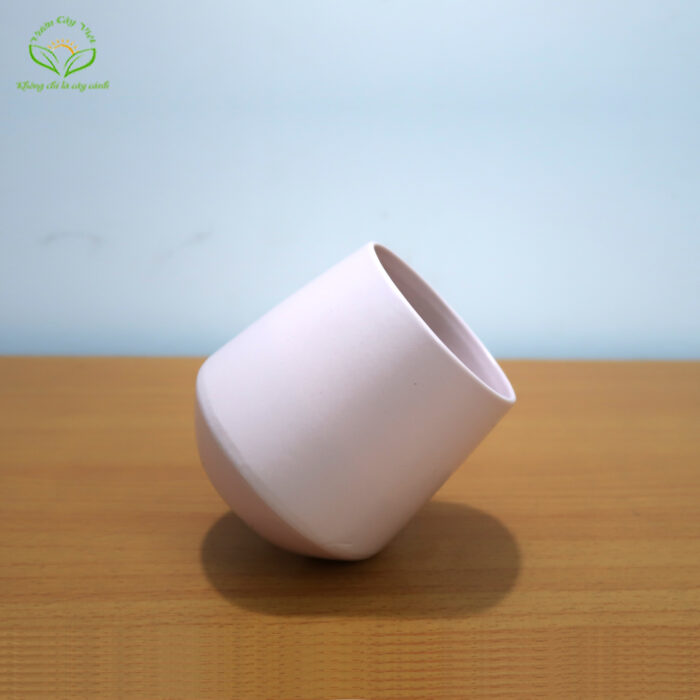 Chậu sứ tròn đáy bầu - CM005