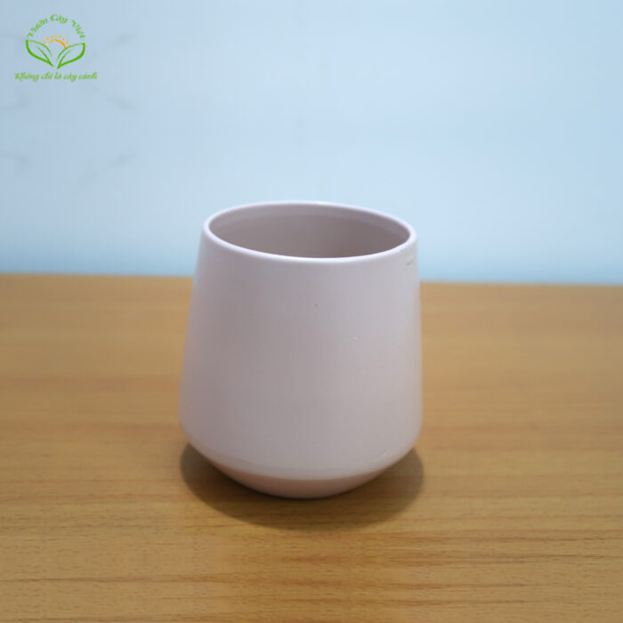 Chậu sứ tròn đáy bầu - CM005